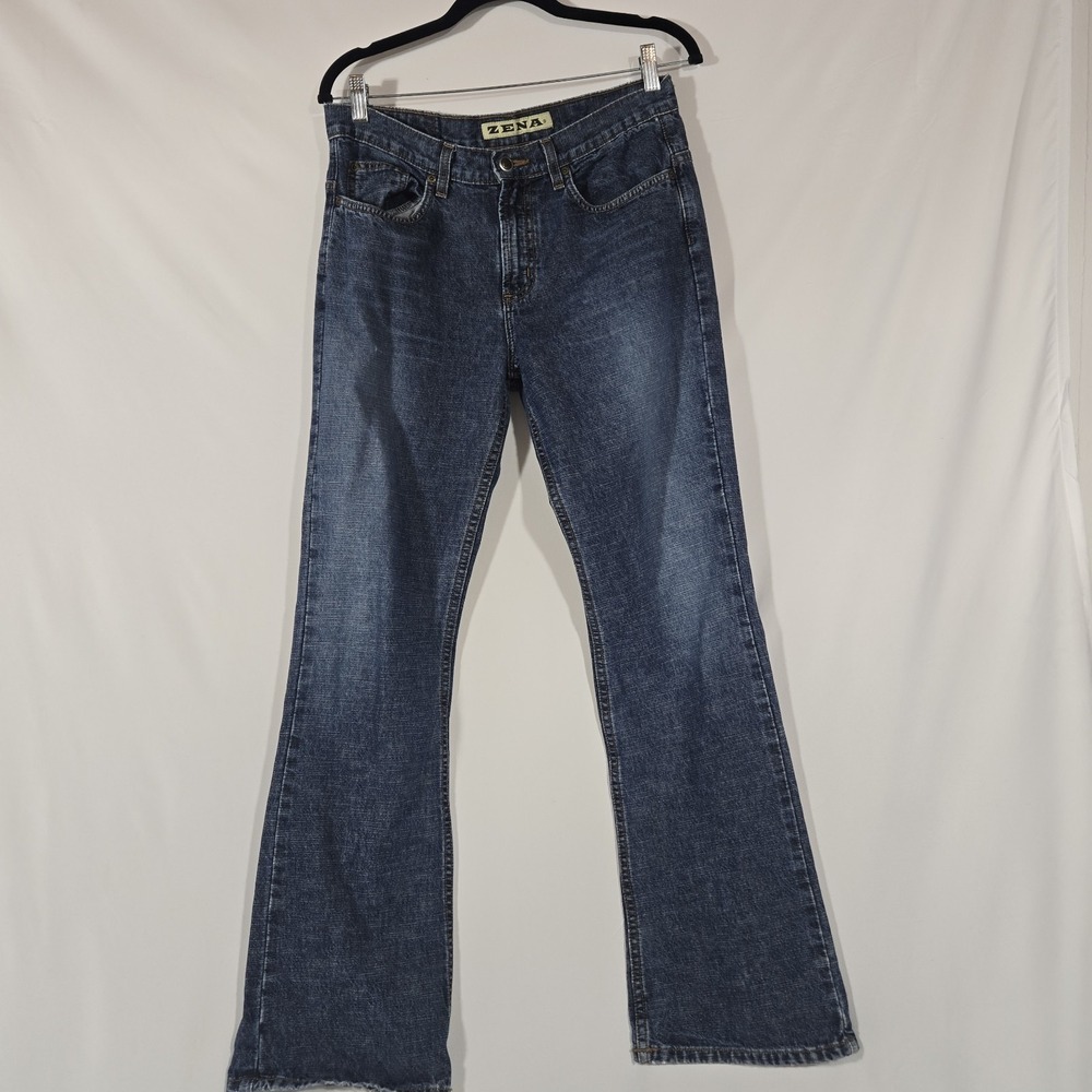 Zena Denim 100% Cotton Jeans | Boot/ Wide Leg Cut | Size Women's 10
